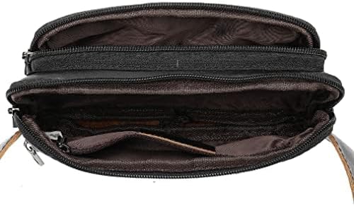 Leder Gürteltasche Taille Pack für Herren Frauen 20cm(L)x5cm(D)x13cm(H) (7.87"x1.96"x5.11") approx S