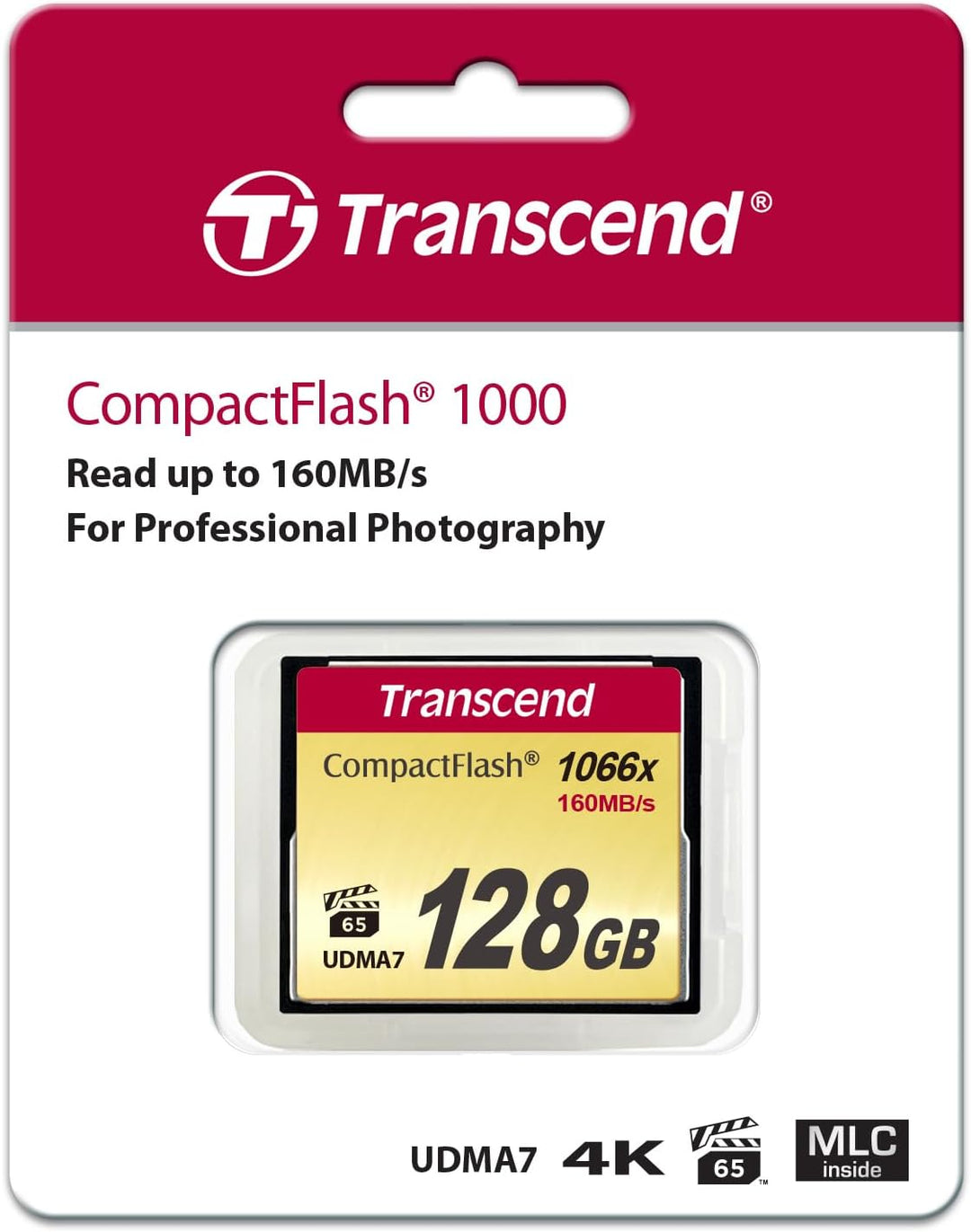 Transcend 128GB CompactFlash 1000 Speicherkarte TS128GCF1000 128GB CF1066X