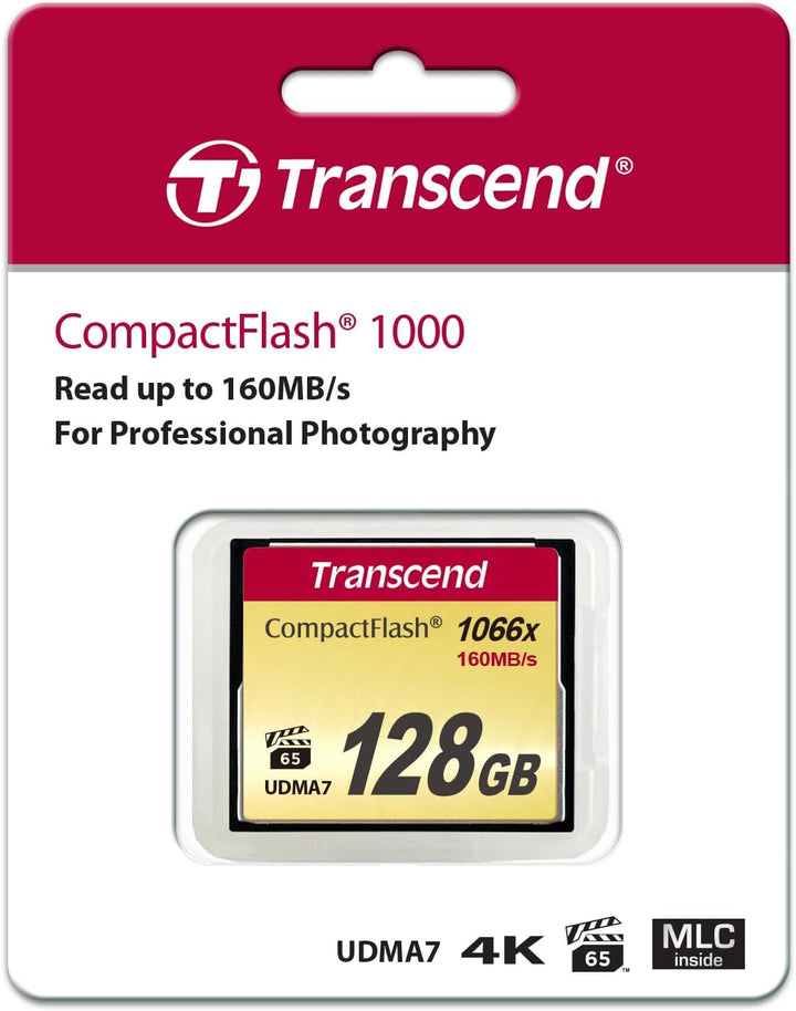 Transcend 128GB CompactFlash 1000 Speicherkarte TS128GCF1000 128GB CF1066X