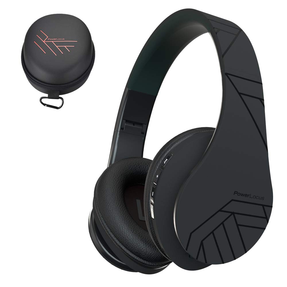 PowerLocus Bluetooth Over-Ear Kopfhörer, Kabellos Stereo Faltbare Kopfhörer Kabellose und Kabel-Kopf