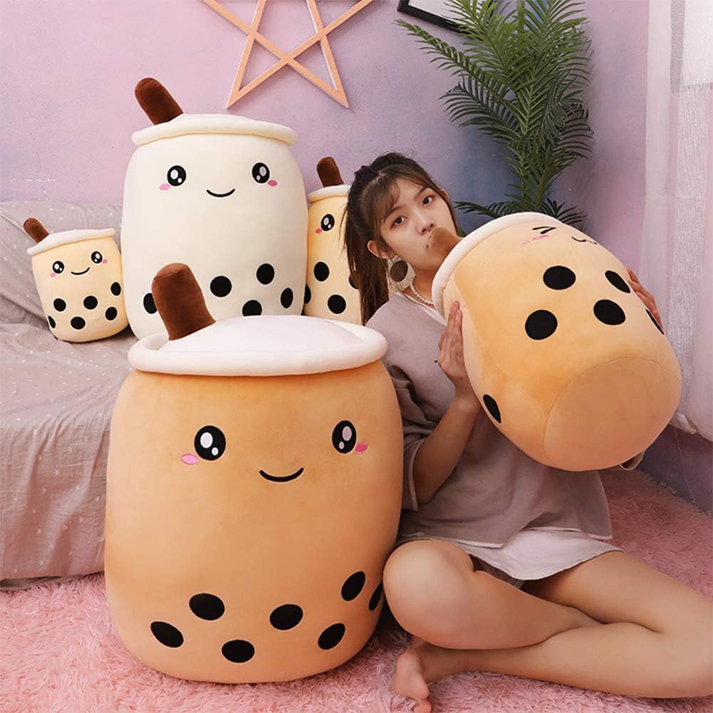 AMOZO Bubble Tea Kuscheltier Plüschtier Boba Tee Süsse Kissen Plushie XXL Soft Plüsch Kissen Puppe K