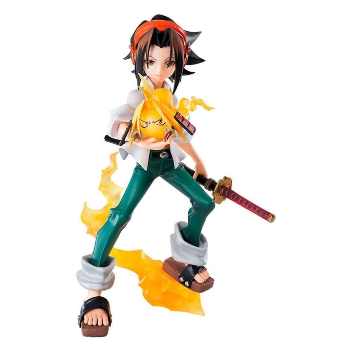 BANPRESTO Shaman King-YOH Asakura-Figur Ichibansho 17cm, grün, único