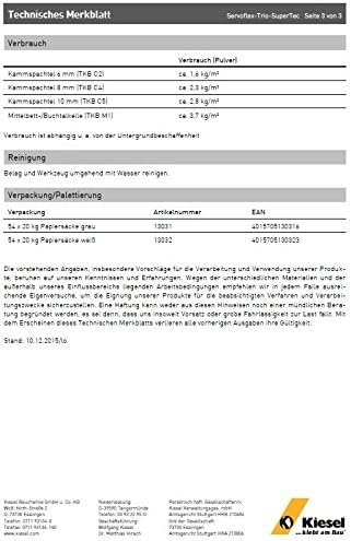 Servoflex-Trio SuperTec grau 20kg Dünn- und Mittelbettmörtel