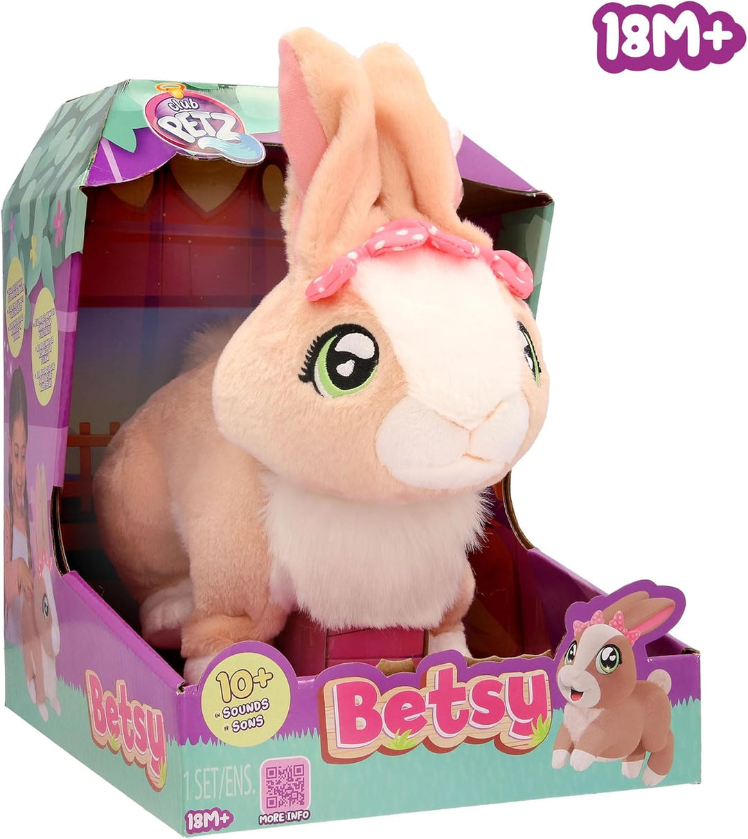 Club Petz Betsy, Mein kleines Kaninchen, Interaktives Plüschkaninchen, das hüpft, Seine Ohren bewegt