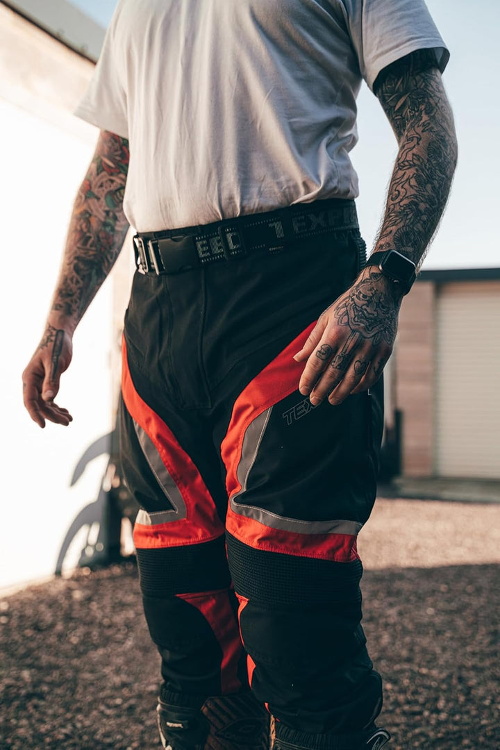 Texpeed Motorradhose Mit Protektoren Herren - Textil Wasserdicht Motorroller Motorrad Bikerin Mit Sc