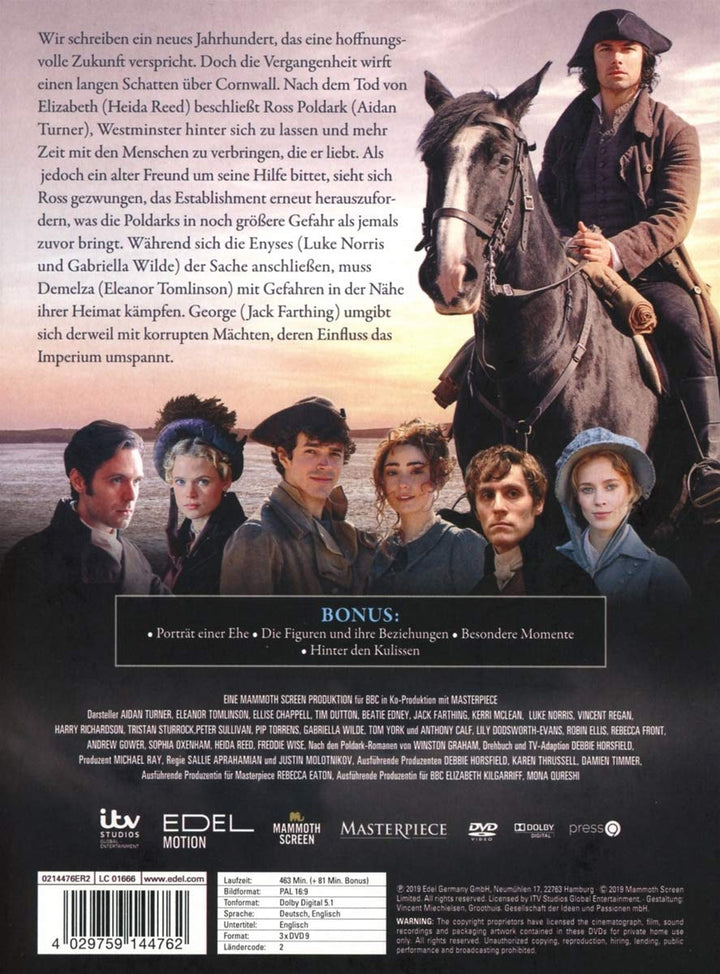 Poldark - Staffel 5 (Limitiertes Digipac) [3 DVDs], DVD