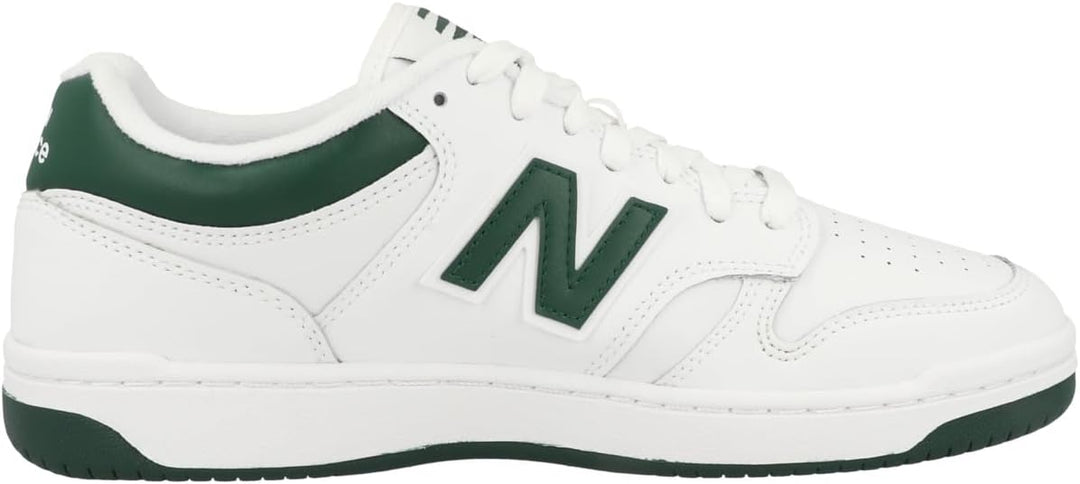 New Balance Unisex Adult Bb480v1 Sneaker 42 EU White Nightwatch Green Light Aluminum Bb480lng, 42 EU