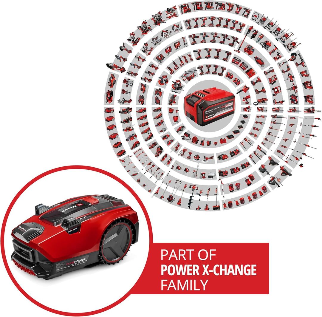 Einhell Mähroboter FREELEXO CAM PLUS 600 Power X-Change (18 V, Kamera statt Begrenzungsdraht, für 60
