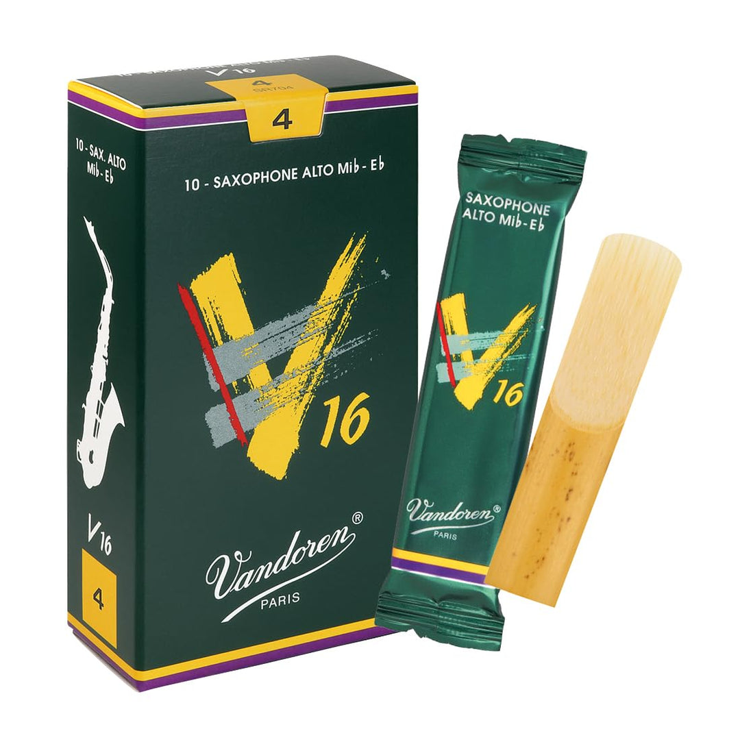 Vandoren SR704 V16 Alt Saxophon Blätter - 10 Einheiten Stärke 4, Stärke 4