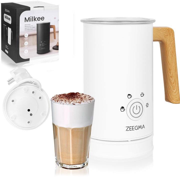 ZEEGMA MILKEE Milchaufschäumer Leistung 500 W Kapazität 650 ml Aufschäumen von warmer und kalter Mil