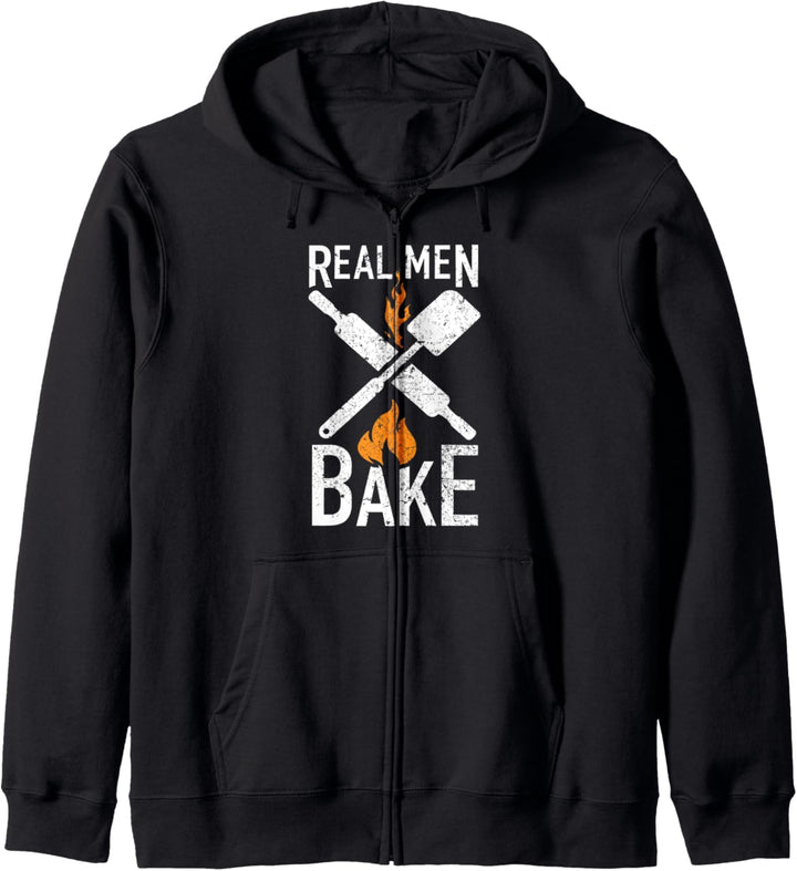 Echte Männer backen Lustiges Geschenk für Konditoreimeister Kapuzenjacke