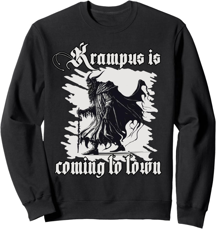 Geheimnisvoller Krampus - Perchtenmaske Krampus Sweatshirt