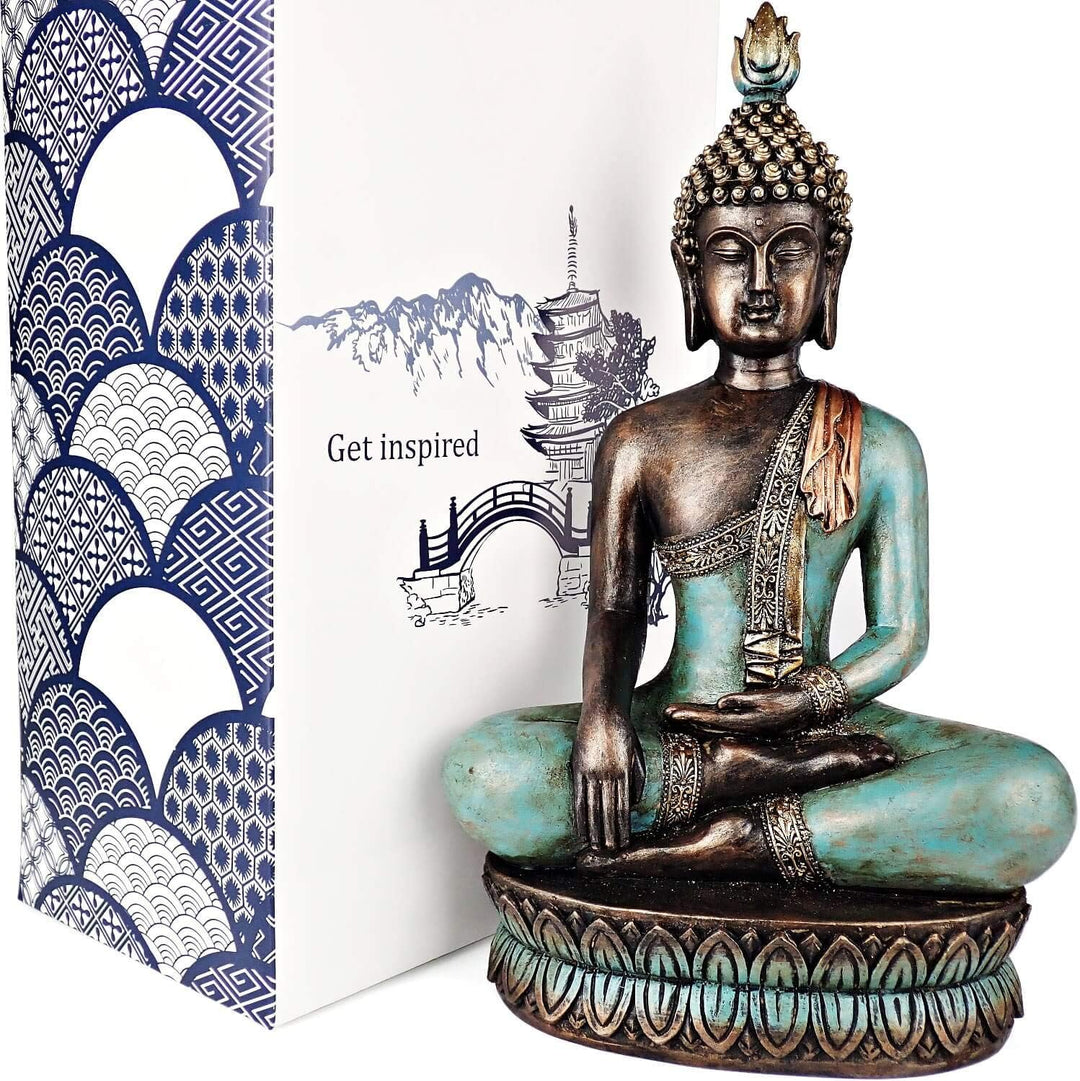 25DOL Buddha-Statuen für zu Hause, 33 cm, Buddha-Statue (Der Moment der Erleuchtung) Sammlerstücke u
