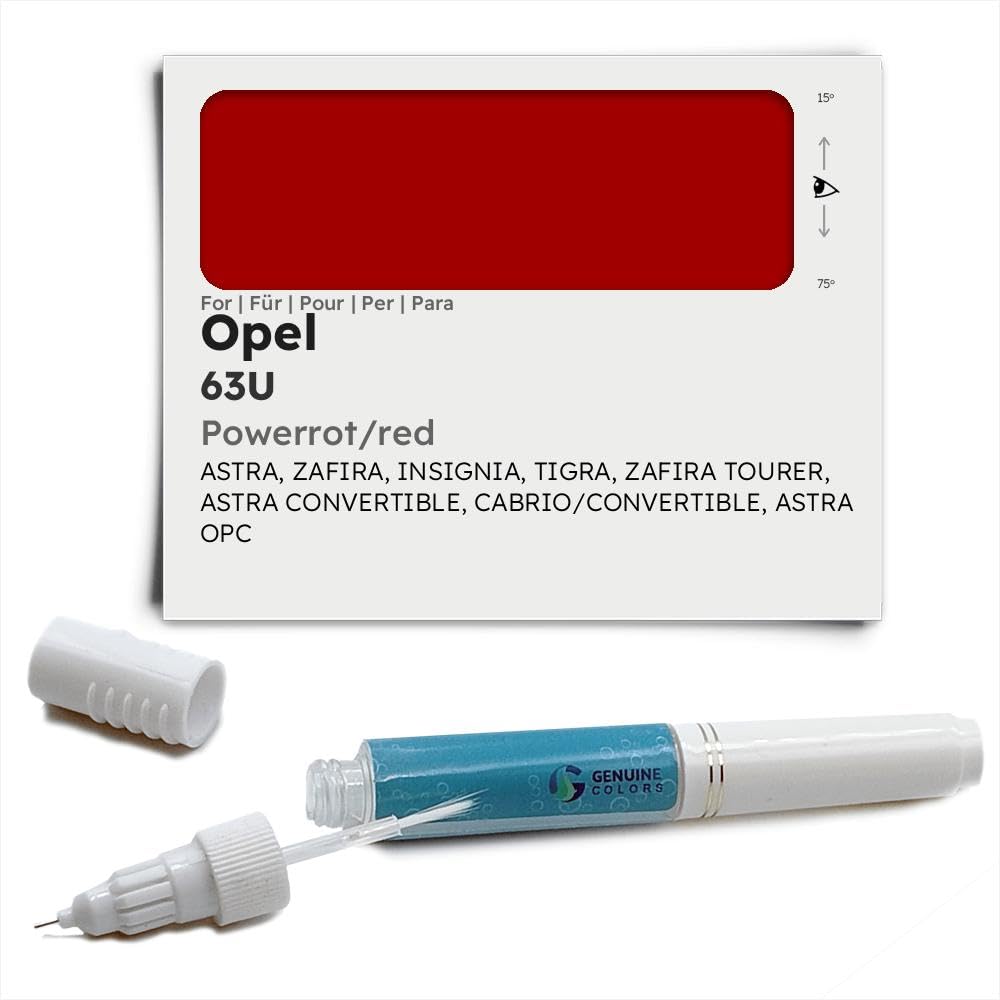 Genuine Colors Lackstift POWERROT RED 63U für Opel Rot Astra Zafira Insignia TIGRA Tourer Convertibl