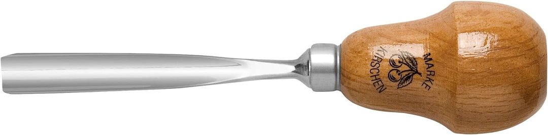 KIRSCHEN Werkzeuge 5610002 | Kerbschnitzbeitel mit Birnenheft Stich 10, gerade & tiefer Höhlung - 2m