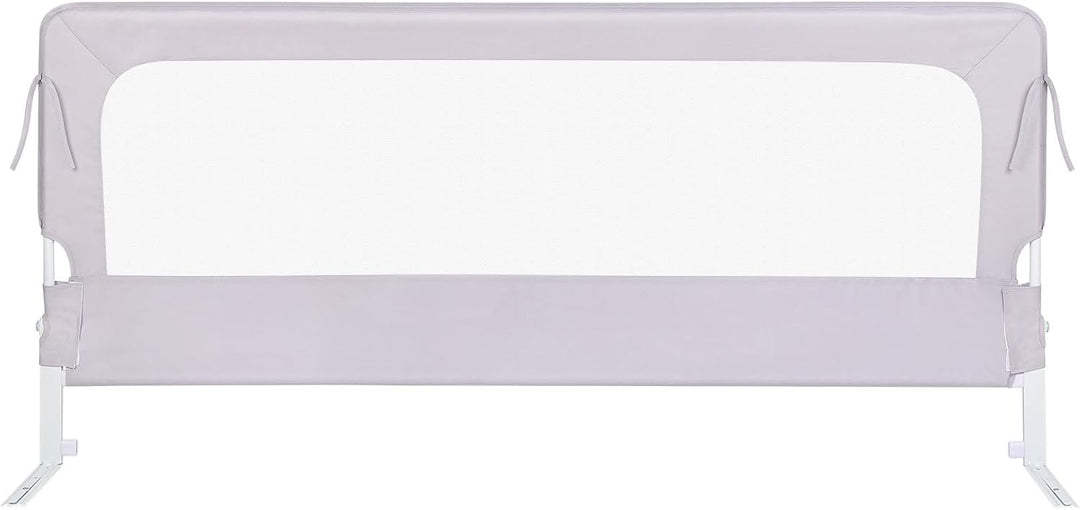 homewell Kinderschutzgitter, Bettstange, verstellbar, zum Schutz von Kindern, 150 x 70 x 26 cm Grau,
