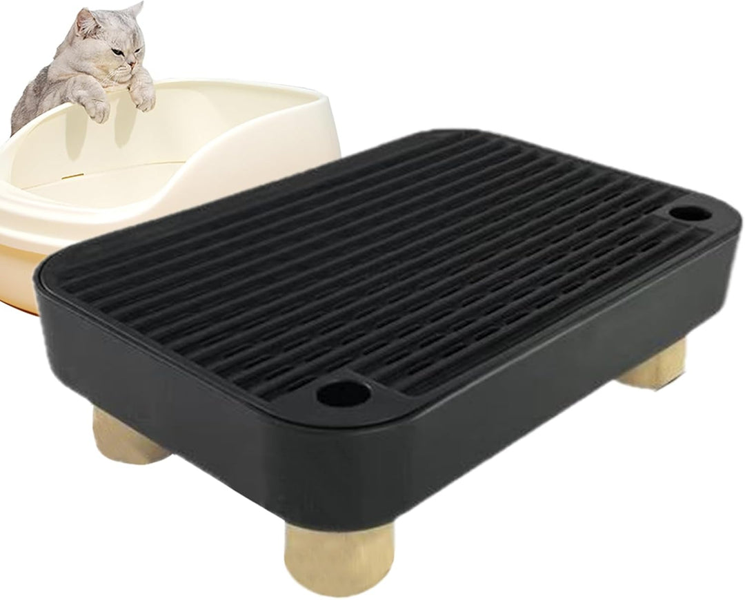Katzenklo Stufe, Treppe Für Kätzchen Toilette Mit Filterfunktion, rutschfeste Kätzchen Katzenklo Mat