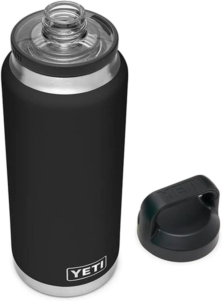 YETI Rambler Flasche Mit Chug-Verschluss, Black, 36 oz (1 l), Black