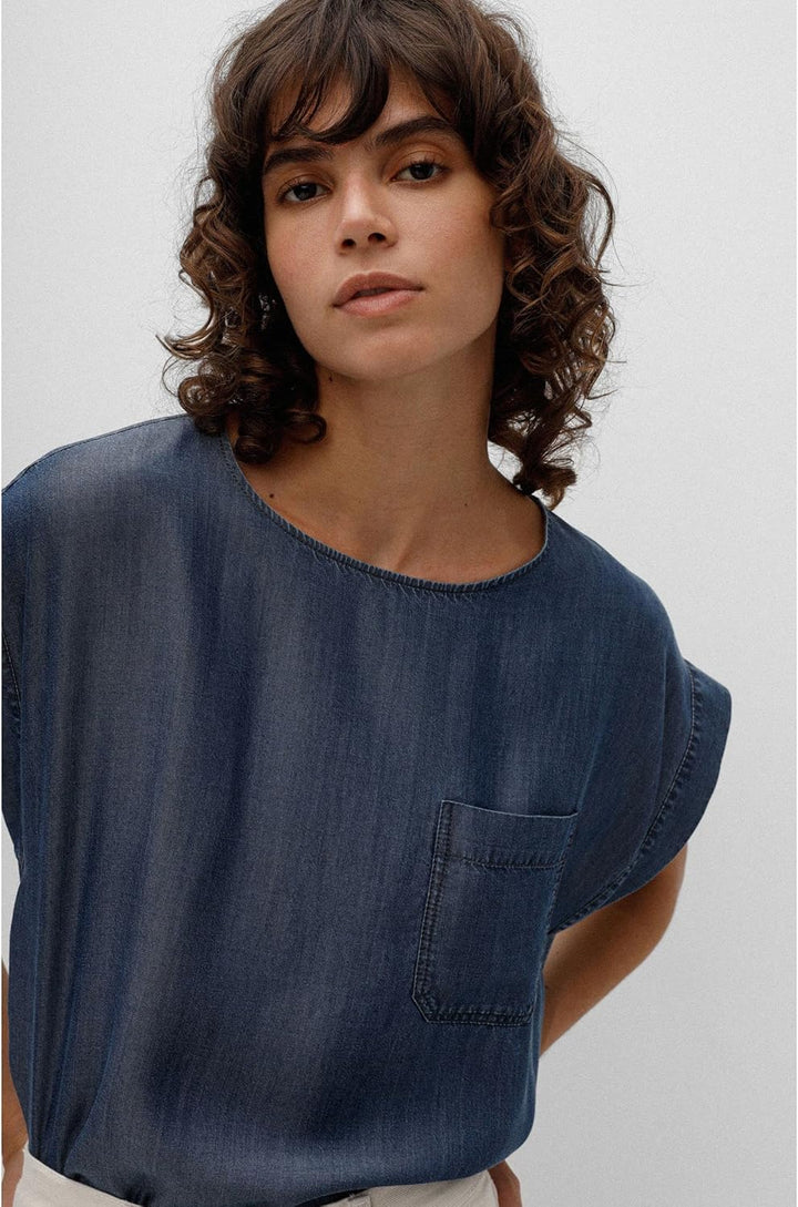 HUGO Damen Tops 36 Dark Blue403, 36 Dark Blue403