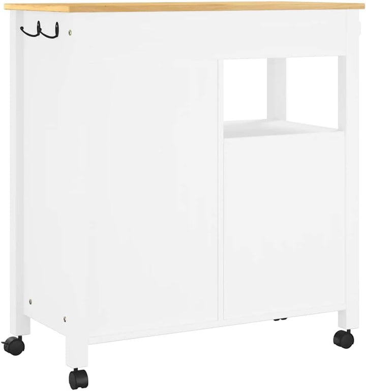 vidaXL Küchenwagen, Servierwagen mit viel Stauraum, Beistellwagen für Küche Wohnzimmer Badezimmer, T