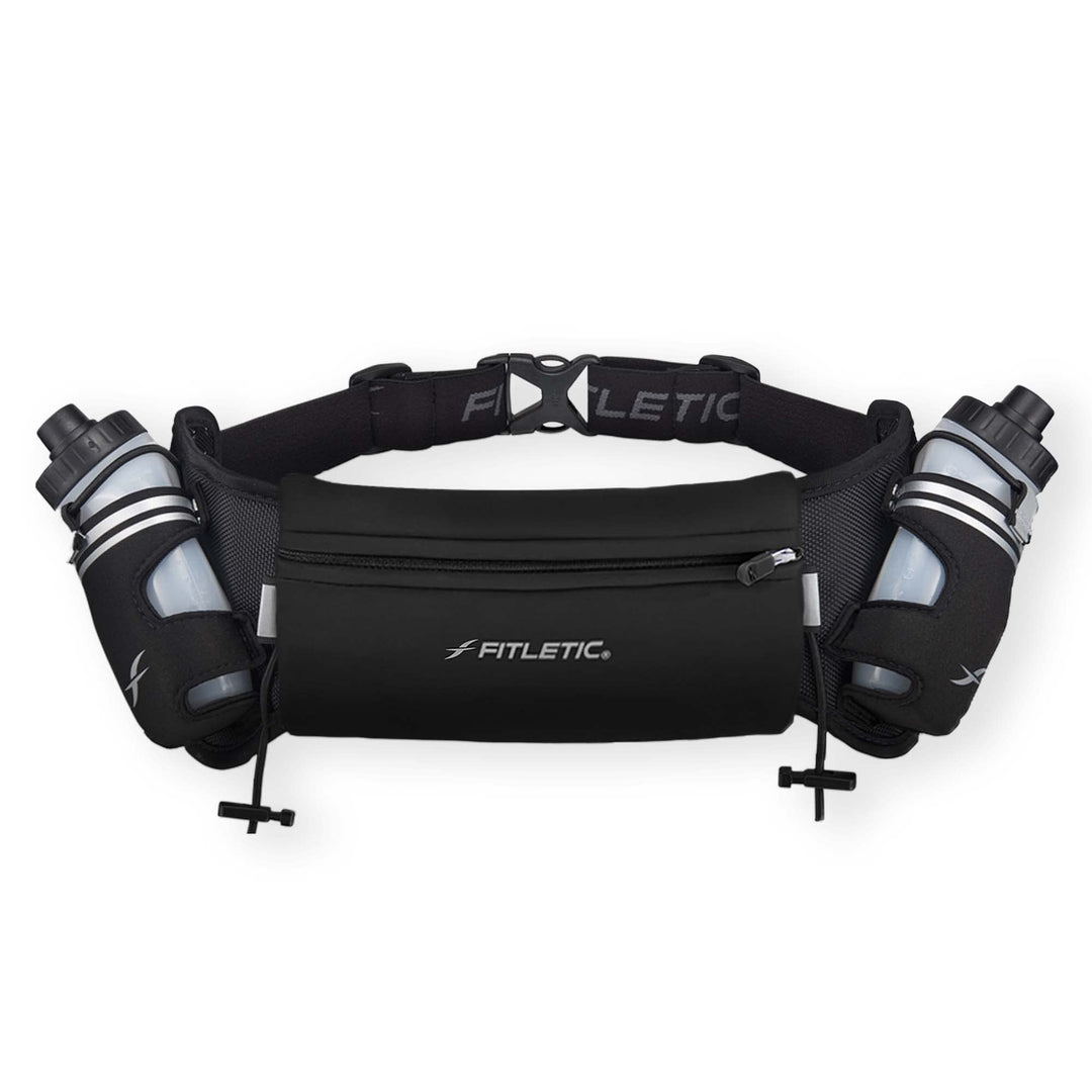 Fitletic - Hydra 16 Hydration Belt, Running Belt with Water Bottle Holder, Water Bottle, Outer/Inner