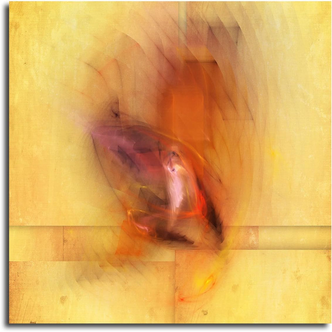 Paul Sinus Art Hauch der Liebe - Abstraktes Bild auf Leinwand Pastell Abstrakt138- dekorativer Einte