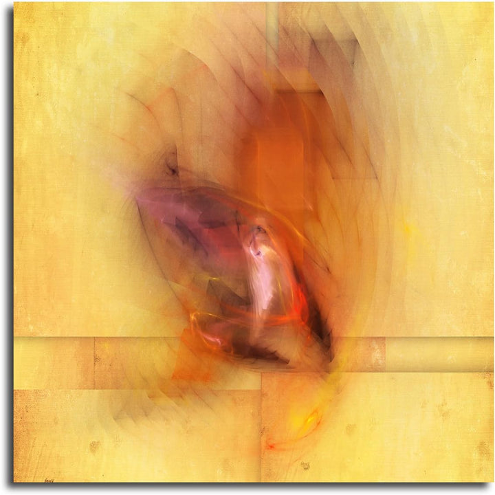 Paul Sinus Art Hauch der Liebe - Abstraktes Bild auf Leinwand Pastell Abstrakt138- dekorativer Einte