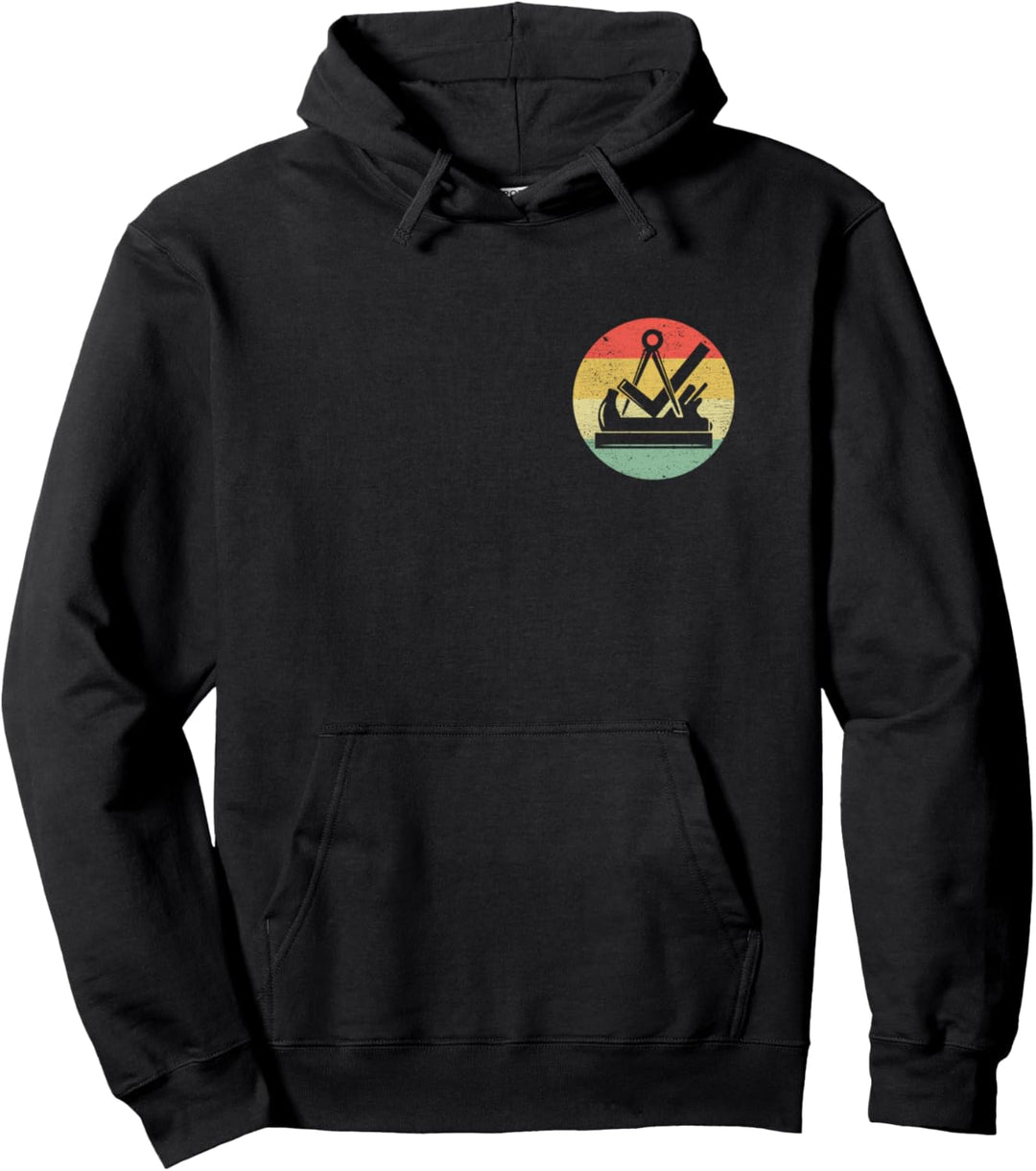 Vintage Tischler & Schreiner Zunftzeichen auf Brust Pullover Hoodie
