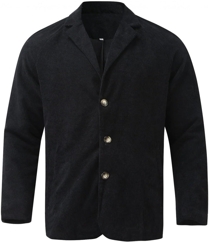 Cordjacke Herren Cord Jacke Revers Strickjacke Winter Übergangsjacke Langarm Warme Winterjacke Casua