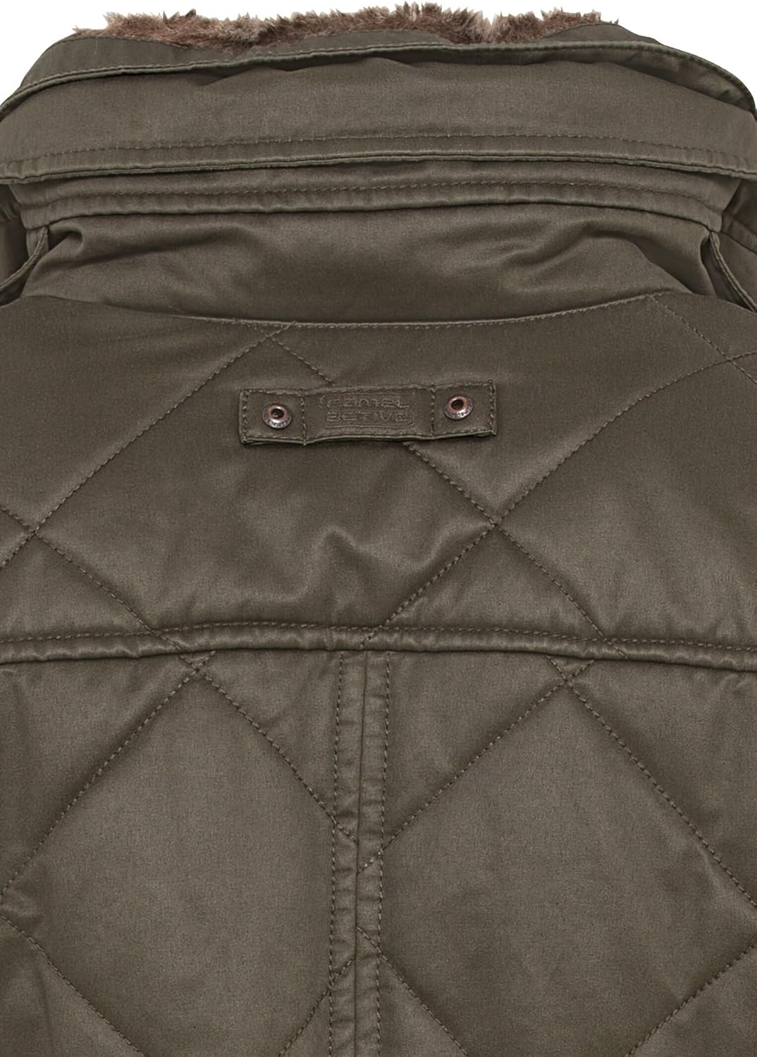 camel active Damen Blouson mit Stehkragen im Vintage Look 36 Khaki, 36 Khaki
