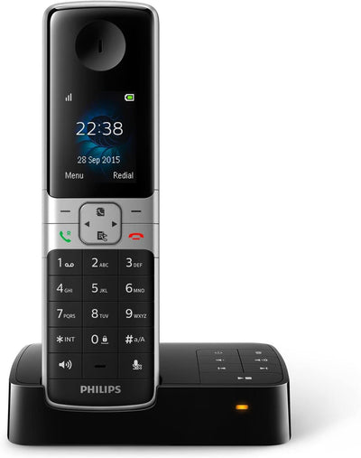 Philips D6351B/38 DECT Telefon Schnurlostelefon mit Anrufbeantworter, D6351B/38