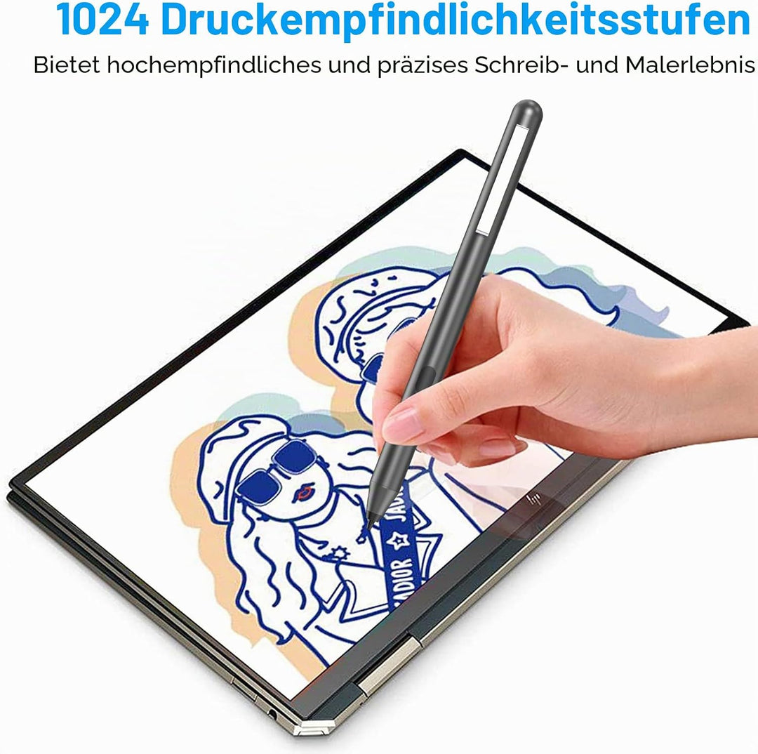 ANYQOO MPP Stylus Pen 1.51 mit 1024 Druckempfindlichkeit, Palm Rejection, AAAA-Batterie, Lange Akkul