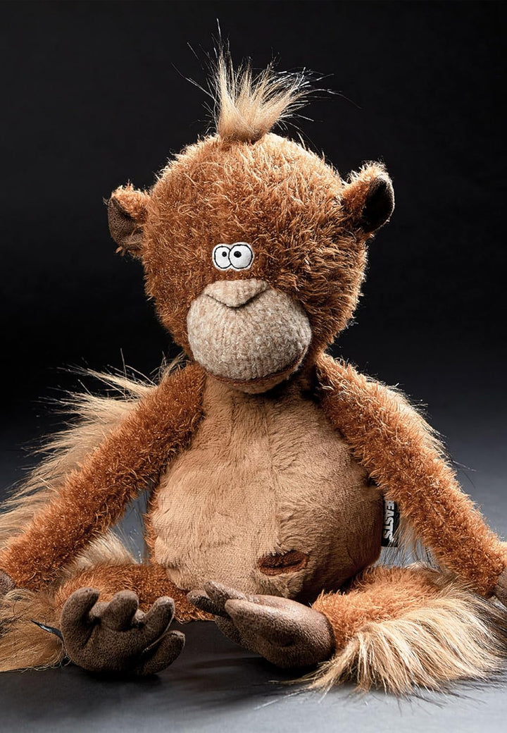 SIGIKID 38741 Mon Key Beasts Town Kinder und Erwachsene Kuscheltier empfohlen ab 3 Jahren braun, 14
