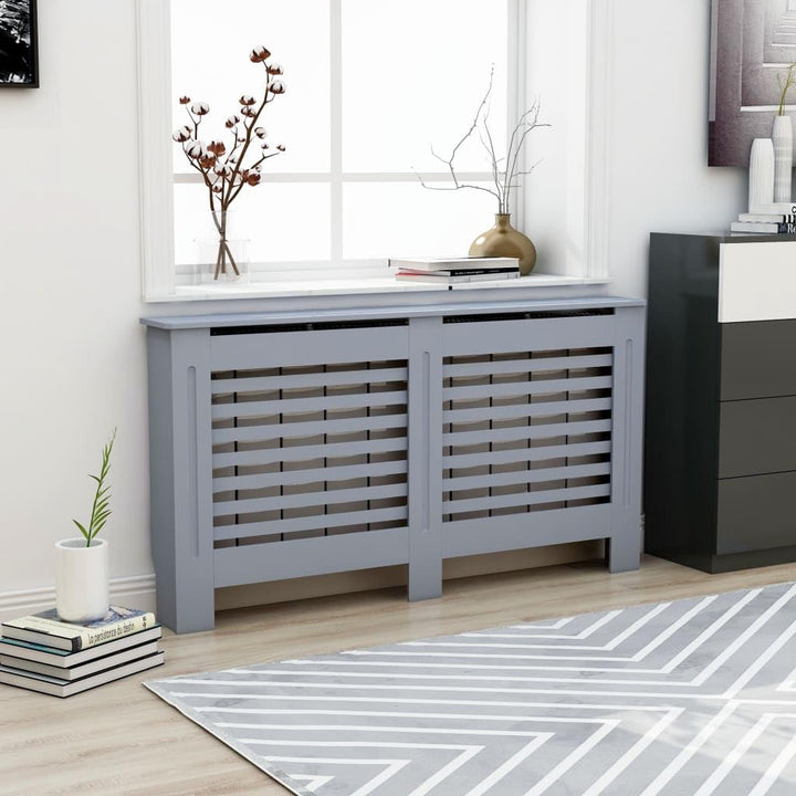 puraday Wohnzimmer Heizkörperabdeckung 152x19x81.5 cm MDF Heizkörper Verkleidung Abdeckung Dekorativ