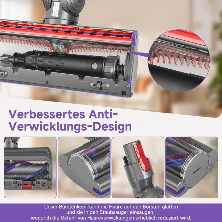 V11 Bodendüse-Torque Drive für Dyson V15/V11/V10/V8/V7 Bürste,Elektrische Ersatzbürste, Einstellbare