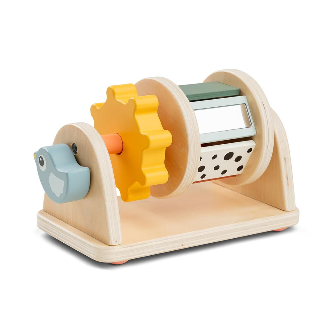 Done by Deer Activity-Rolle Birdee Colour Mix - Baby Montessori Motorikspielzeug zur Stimulierung de