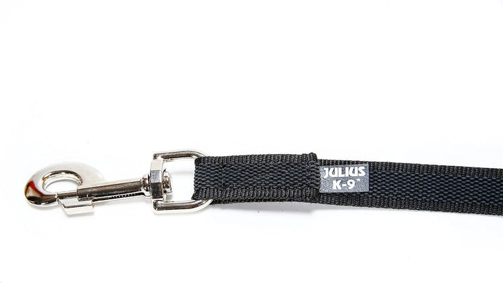 IDC Color &amp; Gray gumierte Leine, 20 mm x 10 m mit Schlaufe, Schwarz-Grau Schwarz-Grau 20 mm x 10 m (
