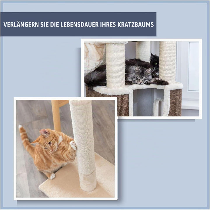 Trixie 43990 Ersatzstamm, Sisal, ø 9 × 30 cm, Natur (Packung mit 3) 9 × 30 cm (Packung mit 3), 9 &amp;