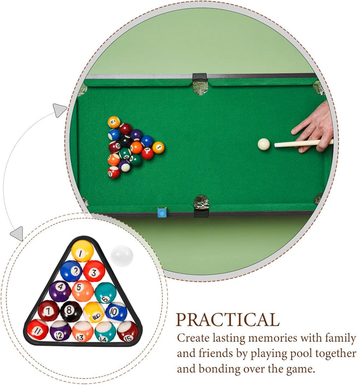 Toddmomy Mini Resin Billardkugeln,Mini Pool Ball Billard Set 32mm Umweltfreundliche Billard Kugel Se