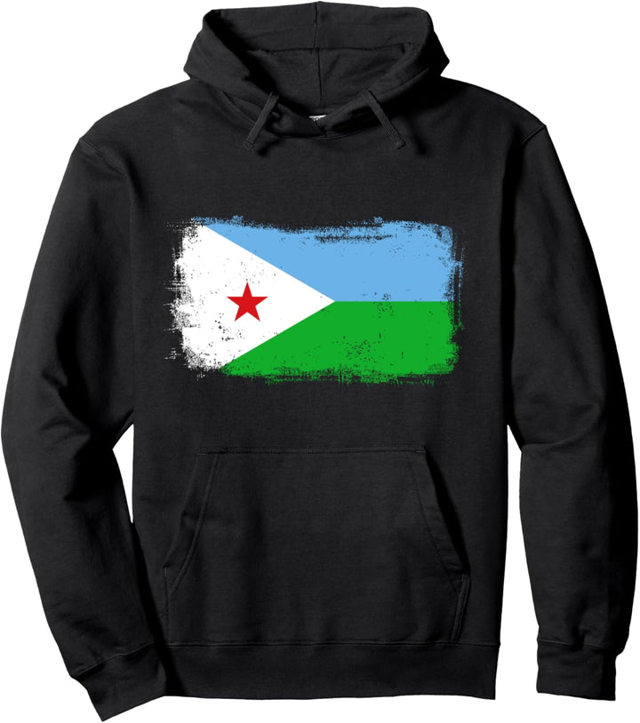 Dschibuti Nationalflagge Pullover Hoodie
