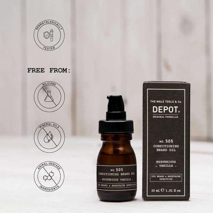 Depot - No. 505 Conditioning Beard Oil - Mysterious Vanilia