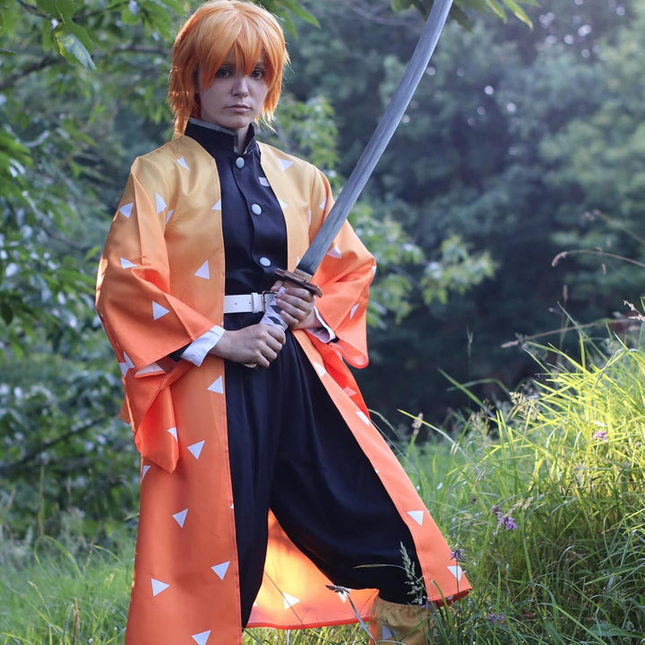 CR ROLECOS Demon Kanroji Mitsuri Cosplay Kostüm Tanjirou Giyuu Vollständiger Kostüm Anime Tokitou Mu