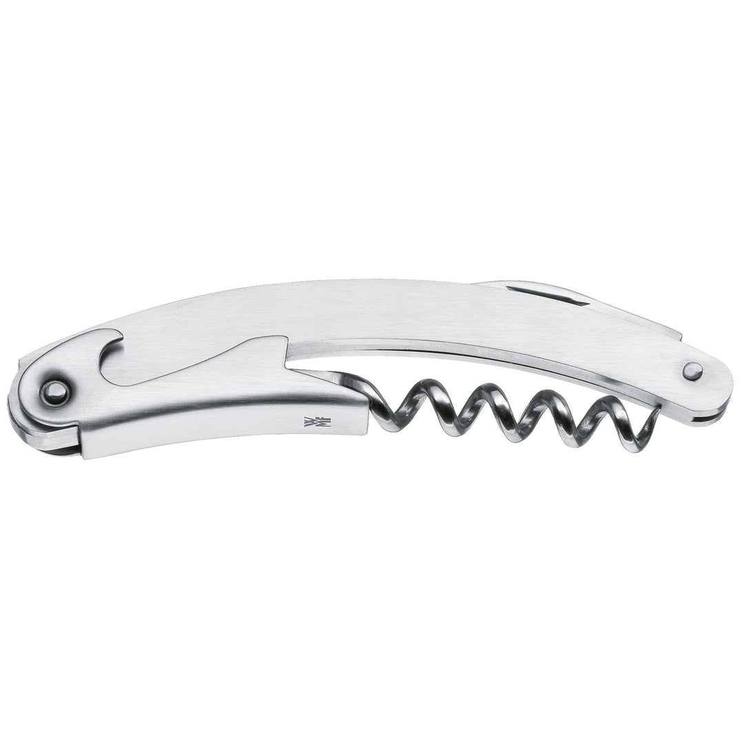 WMF Clever&More Kellnermesser 10 cm, Cromargan Edelstahl mattiert, Kellnerbesteck mit Flaschenöffner