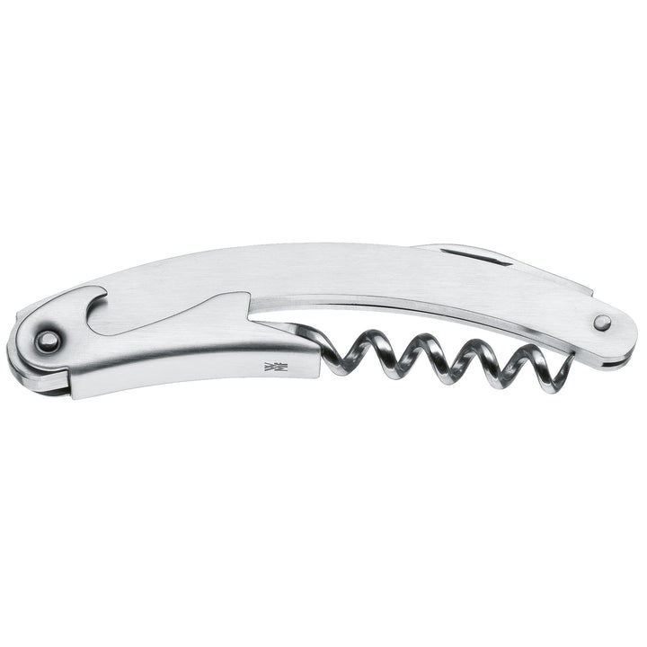 WMF Clever&More Kellnermesser 10 cm, Cromargan Edelstahl mattiert, Kellnerbesteck mit Flaschenöffner