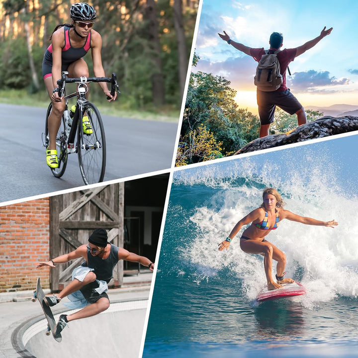 Action Cam, 5K30FPS 30MP Action Cam 40M Unterwasserkamera wasserdichte WiFi 170° Ultra-Weitwinkel EI