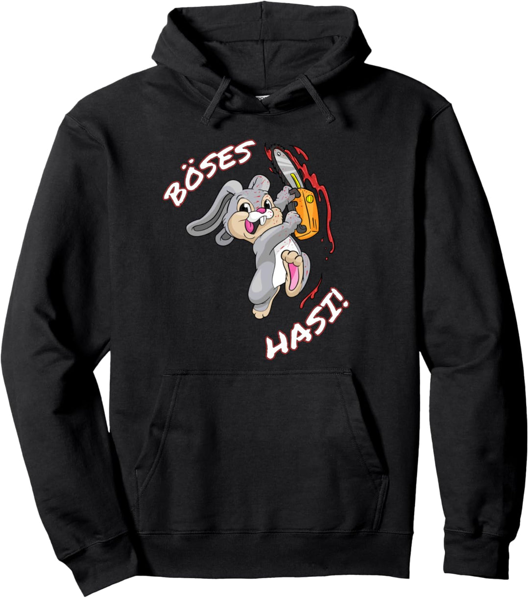 Böses Hasi Shirt Ostern Hase Halloween Karneval Fastnacht Pullover Hoodie