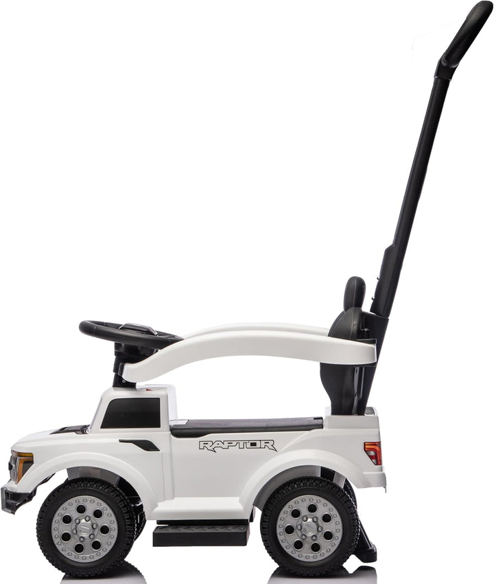 sun baby Rutschauto ab 1 Jahr mit Schieber – Fort Raptor – grosse Geländereifen, LED-Lichter, Sitz m