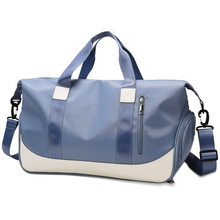 Sporttasche 40L mit Schuhfach Nassfach Faltbar Reisetasche für Damen Herren, Gross Wasserdicht Train