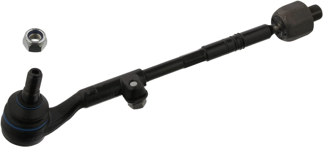 febi bilstein 38009 Spurstange mit Endstück und Sicherungsmutter , 1 Stück Vorderachse links, Vorder