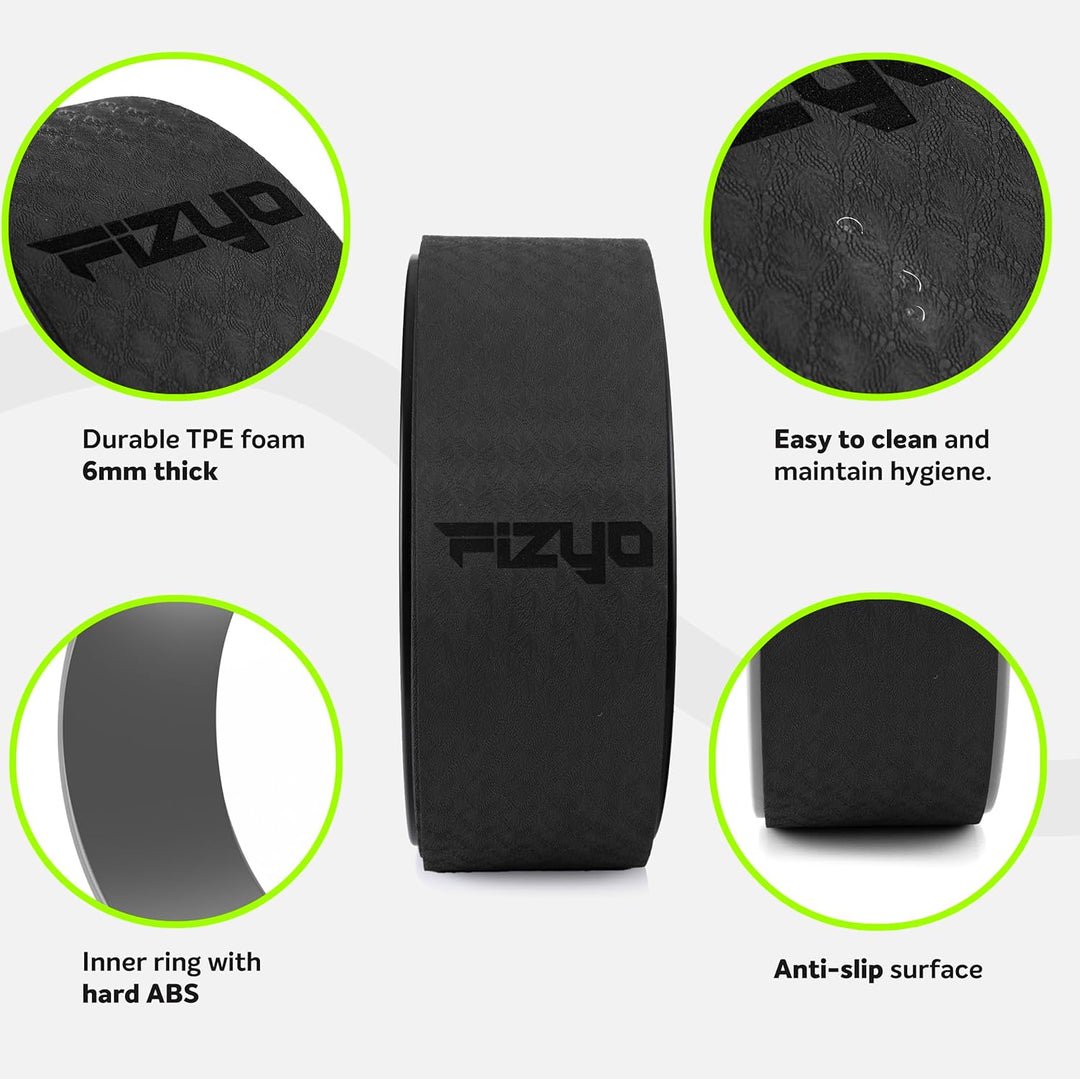 Fizyo Yoga Wheel Ø 32 cm – Yogarad für effektives Rücken-Training & Schmerzlinderung – Stabil, Rutsc